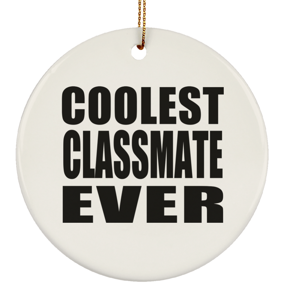 Coolest Classmate Ever - Circle Ornament