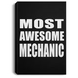 Most Awesome Mechanic - Canvas Portrait