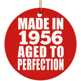 68th Birthday Made In 1956 Aged to Perfection - Circle Ornament