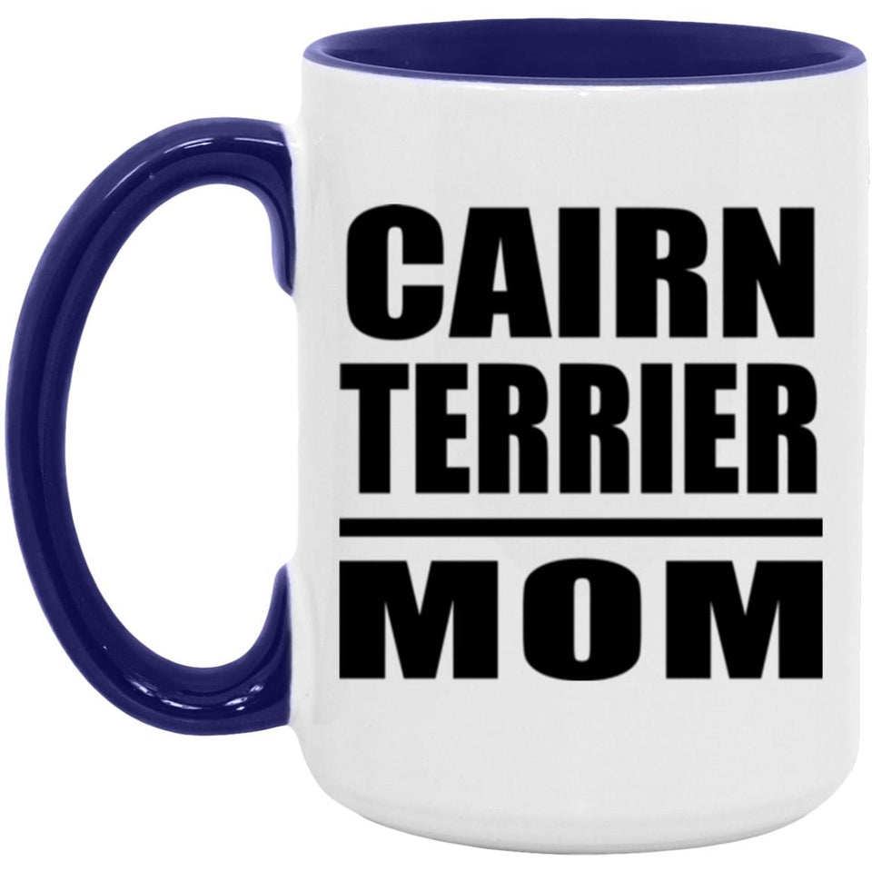 Cairn Terrier Mom - 15oz Accent Mug Purple