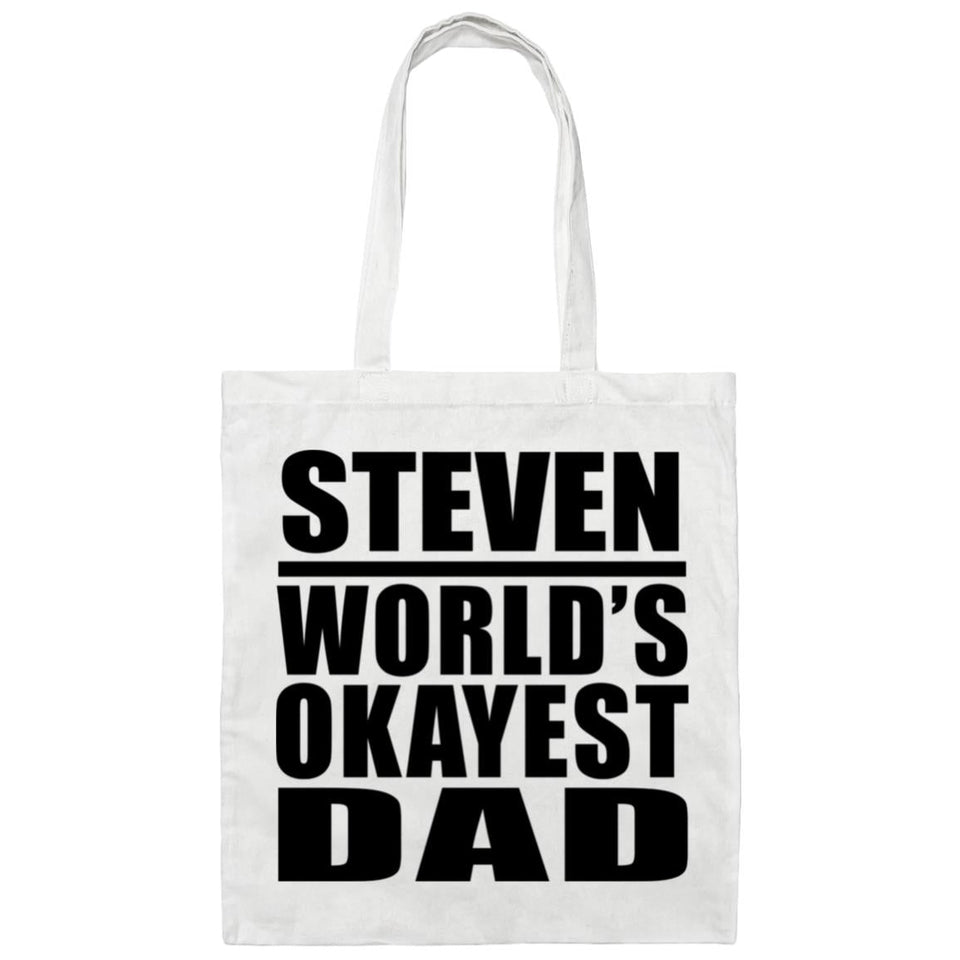 Steven World's Okayest Dad - Tote Bag White