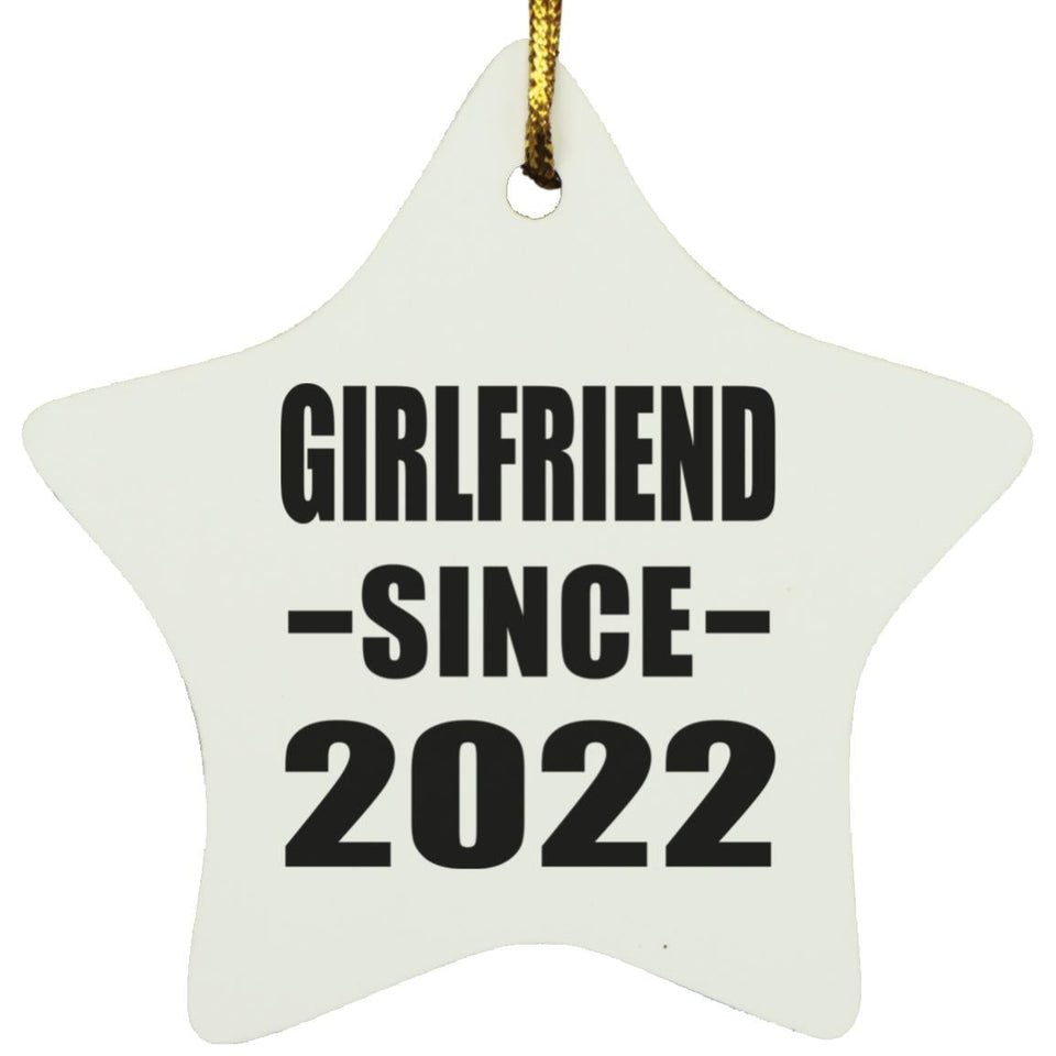 Girlfriend Since 2022 - Star Ornament