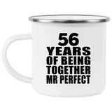 56th Anniversary 56 Years Of Being Mr Perfect - 12oz Camping Mug