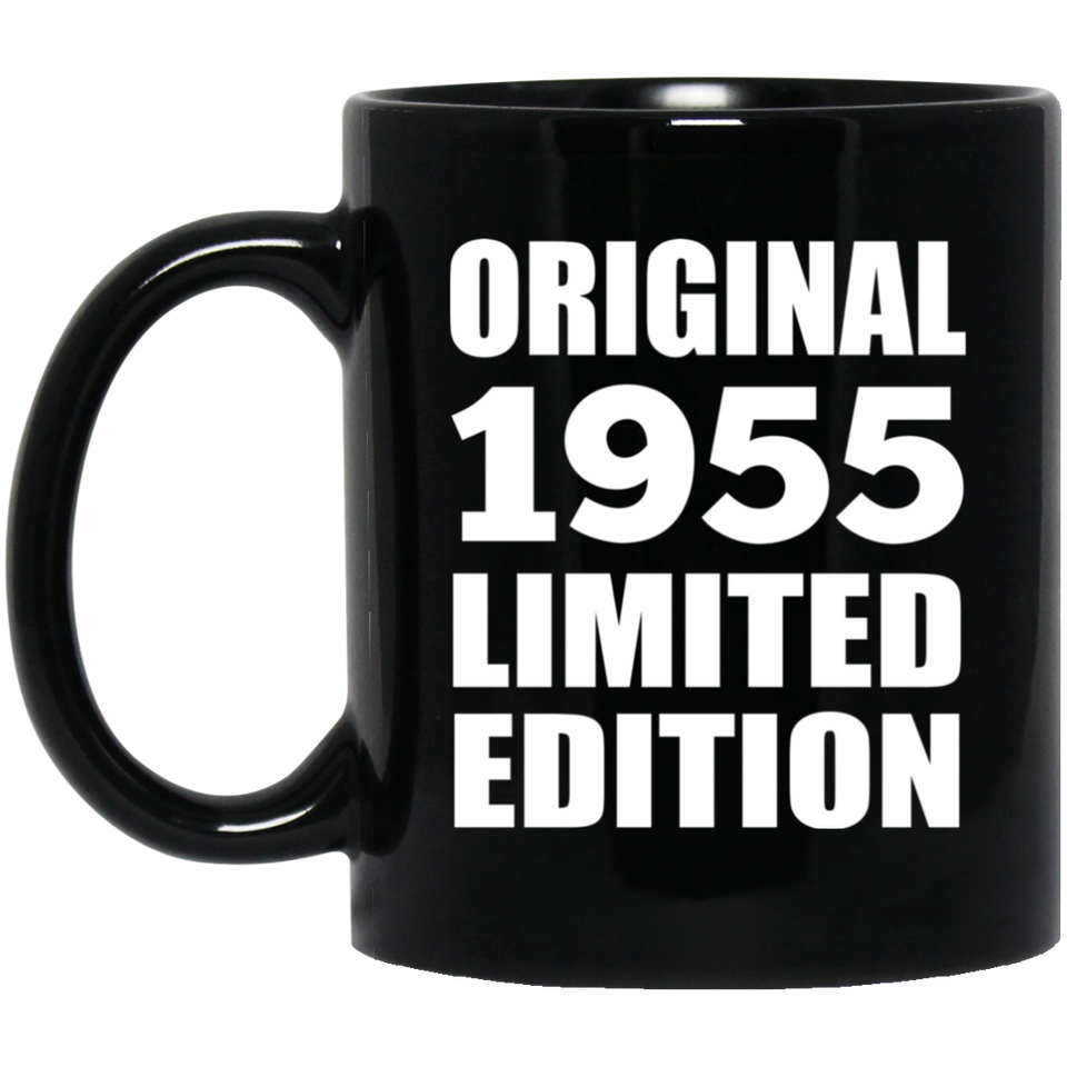 69th Birthday Original 1955 Limited Edition - 11oz Coffee Mug Black