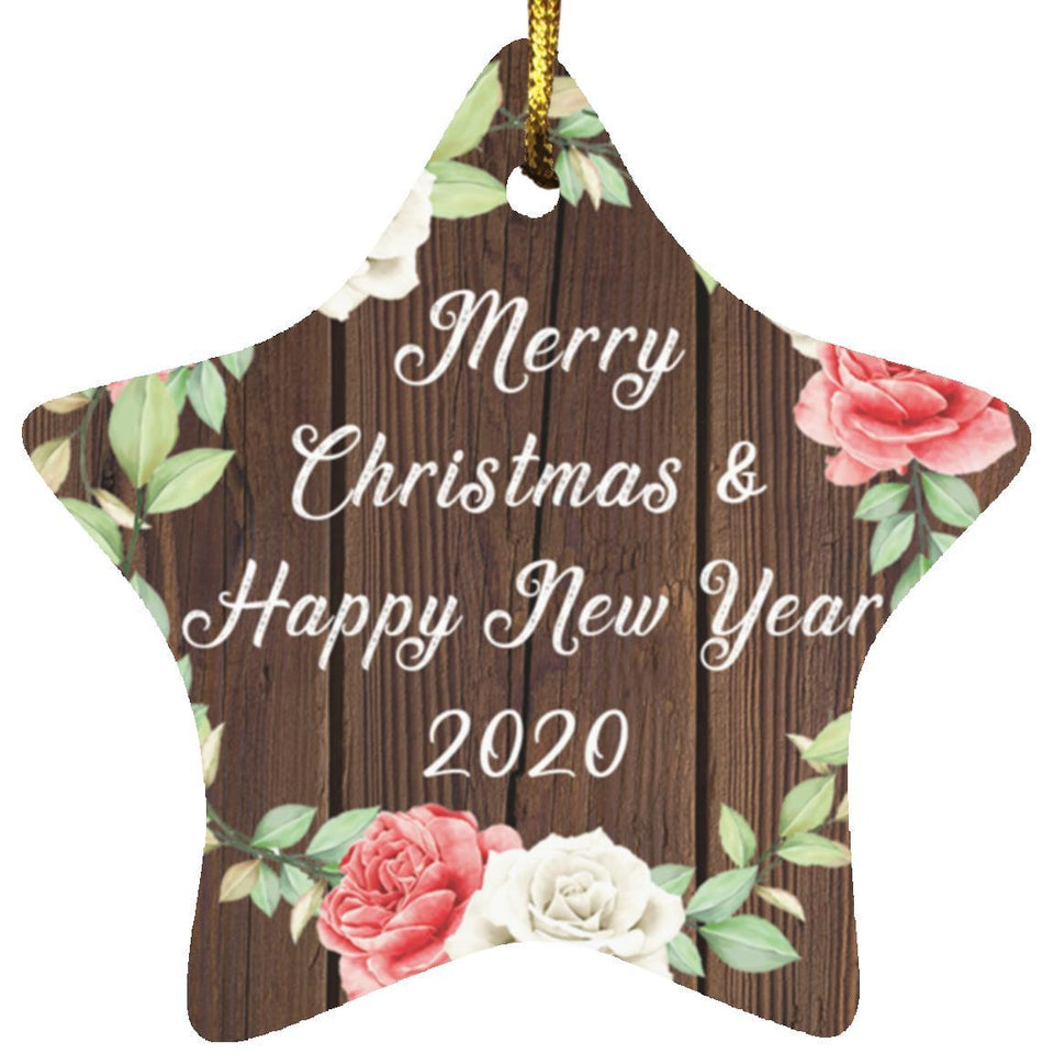 Merry Christmas & Happy New Year 2020 - Star Ornament A