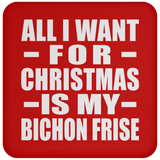 All I Want For Christmas Is My Bichon Frise - Coaster