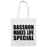 Bassoon Makes Life Special - Tote Bag White