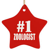 Number One #1 Zoologist - Star Ornament