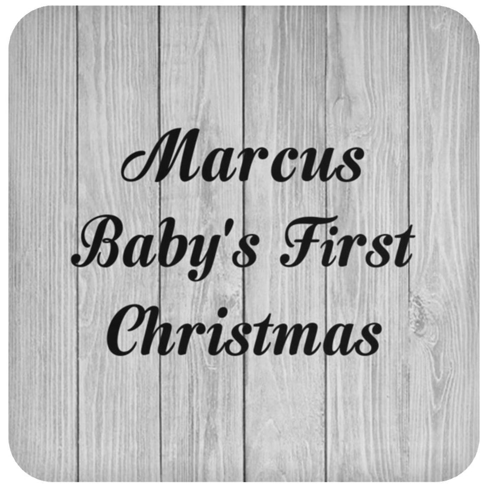 Marcus Baby's First Christmas - Drink Coaster F