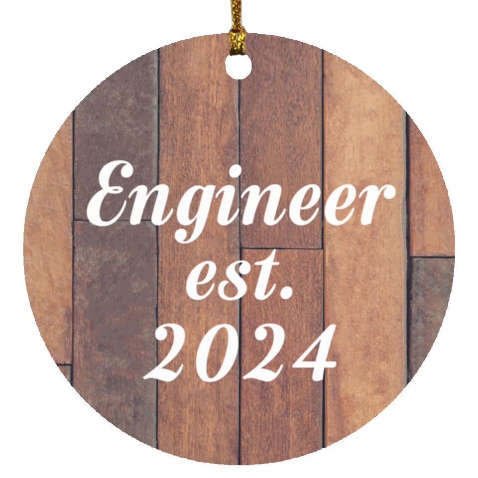 Engineer Established Est. 2024 - Circle Ornament E