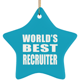 World's Best Recruiter - Star Ornament