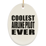 Coolest Airline Pilot Ever - Oval Ornament