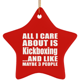 All I Care About Is Kickboxing - Star Ornament