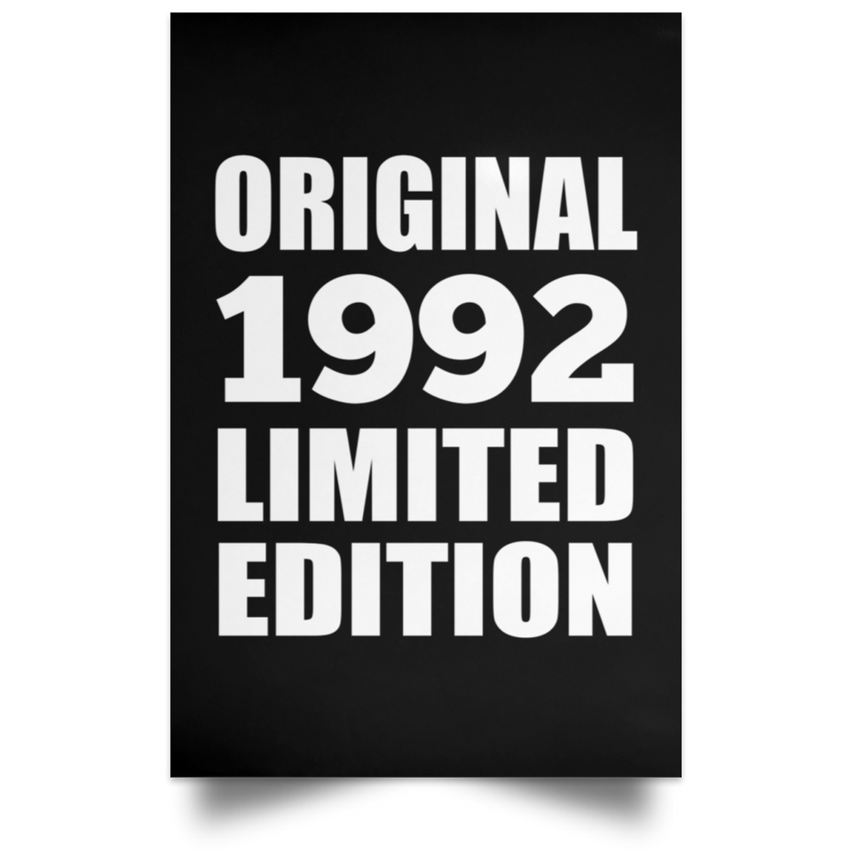 32nd Birthday Original 1992 Limited Edition - Poster Portrait