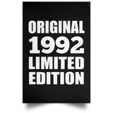 32nd Birthday Original 1992 Limited Edition - Poster Portrait