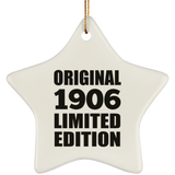 118th Birthday Original 1906 Limited Edition - Star Ornament