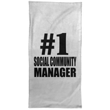 Number One #1 Social Community Manager - Hand Towel