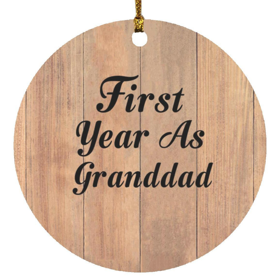 First Year As Granddad - Circle Ornament C