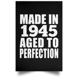 79th Birthday Made In 1945 Aged to Perfection - Poster Portrait