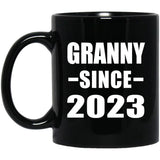 Granny Since 2023 - 11oz Coffee Mug Black