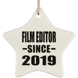 Film Editor Since 2019 - Star Ornament