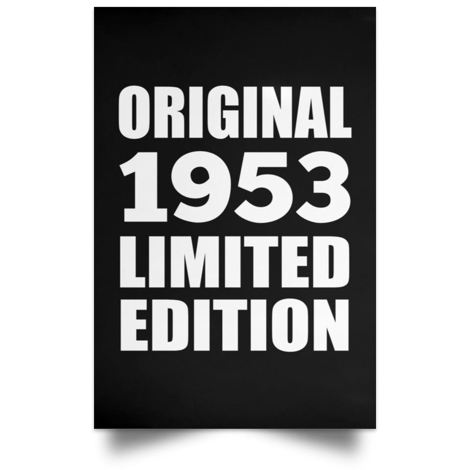 71st Birthday Original 1953 Limited Edition - Poster Portrait