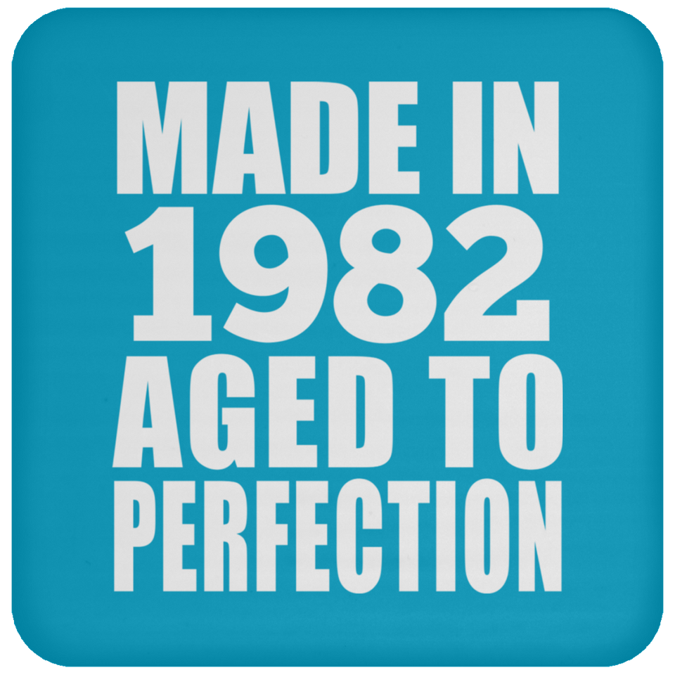42nd Birthday Made In 1982 Aged to Perfection - Drink Coaster