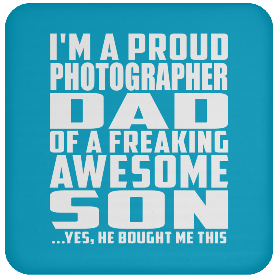Proud Photographer Dad Of Awesome Son - Drink Coaster