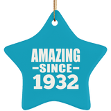 92nd Birthday Amazing Since 1932 - Star Ornament