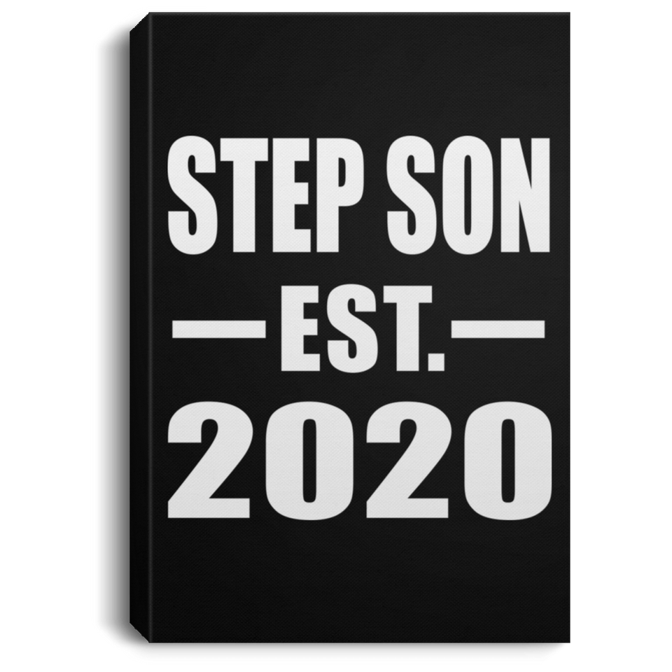 Step Son Established EST. 2020 - Canvas Portrait