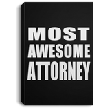 Most Awesome Attorney - Canvas Portrait