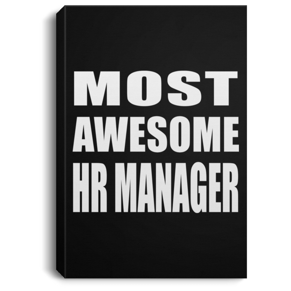 Most Awesome HR Manager - Canvas Portrait