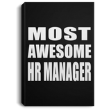 Most Awesome HR Manager - Canvas Portrait
