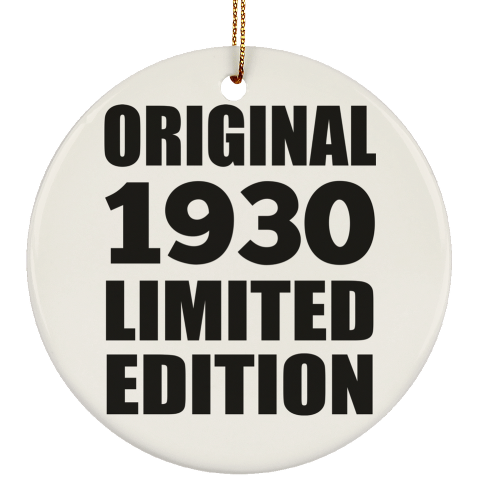 94th Birthday Original 1930 Limited Edition - Circle Ornament