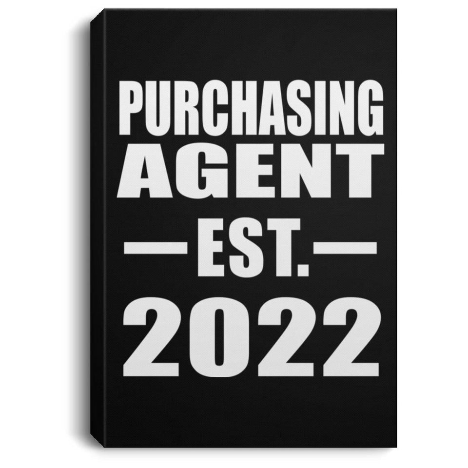 Purchasing Agent Established EST. 2022 - Canvas Portrait