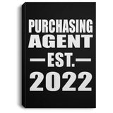 Purchasing Agent Established EST. 2022 - Canvas Portrait