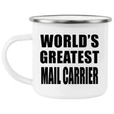 World's Greatest Mail Carrier - 12oz Camping Mug