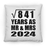 29th Anniversary Square Root of 841 Years As Mr & Mrs 2024 - Throw Pillow
