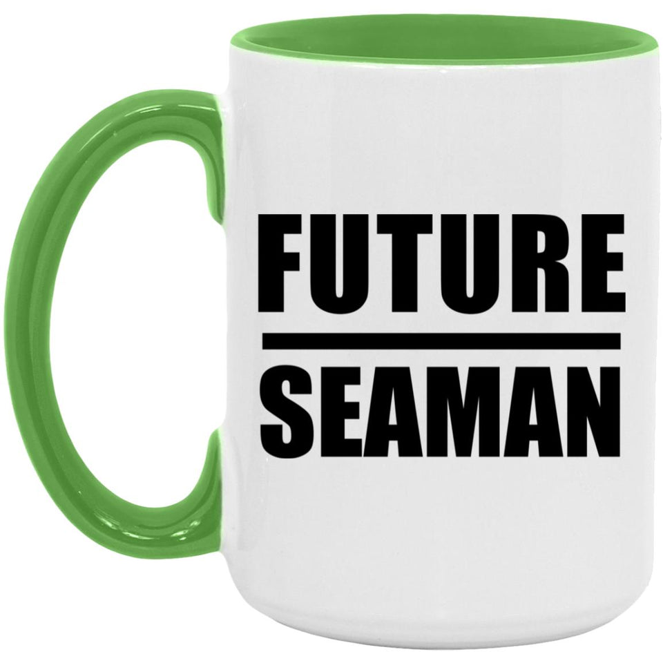 Future Seaman - 15oz Accent Mug Green
