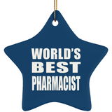 World's Best Pharmacist - Star Ornament