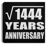 38th Anniversary Square Root of 1444 Years Anniversary - Canvas Square
