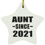 Aunt Since 2021 - Star Ornament