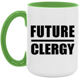 Future Clergy - 15oz Accent Mug Green