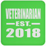 Veterinarian Established EST. 2018 - Drink Coaster