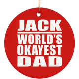 Jack World's Okayest Dad - Circle Ornament