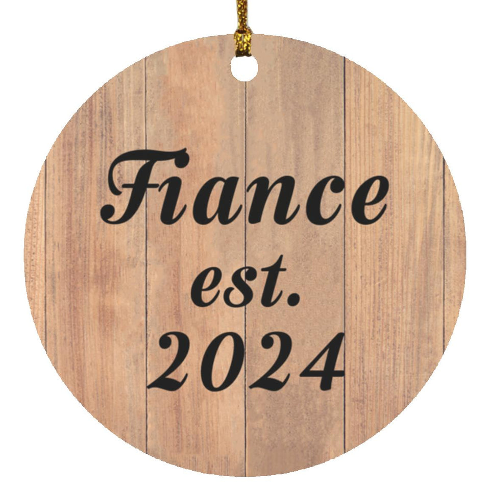 Fiance Established EST. 2024 - Circle Ornament C
