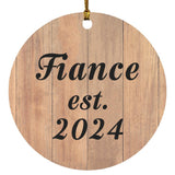 Fiance Established EST. 2024 - Circle Ornament C