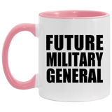 Future Military General - 11oz Accent Mug Pink