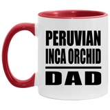 Peruvian Inca Orchid Dad - 11oz Accent Mug Red