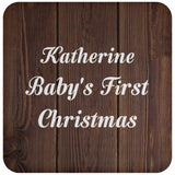 Katherine Baby's First Christmas - Drink Coaster D
